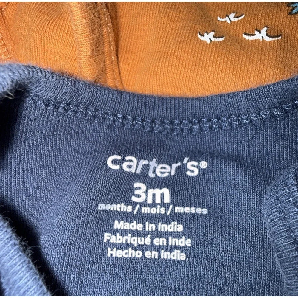 Lot Of 15 Carter's Oneees (5)NB & (8)3M Short Sleeve, (1)0-3 (1)3M Long